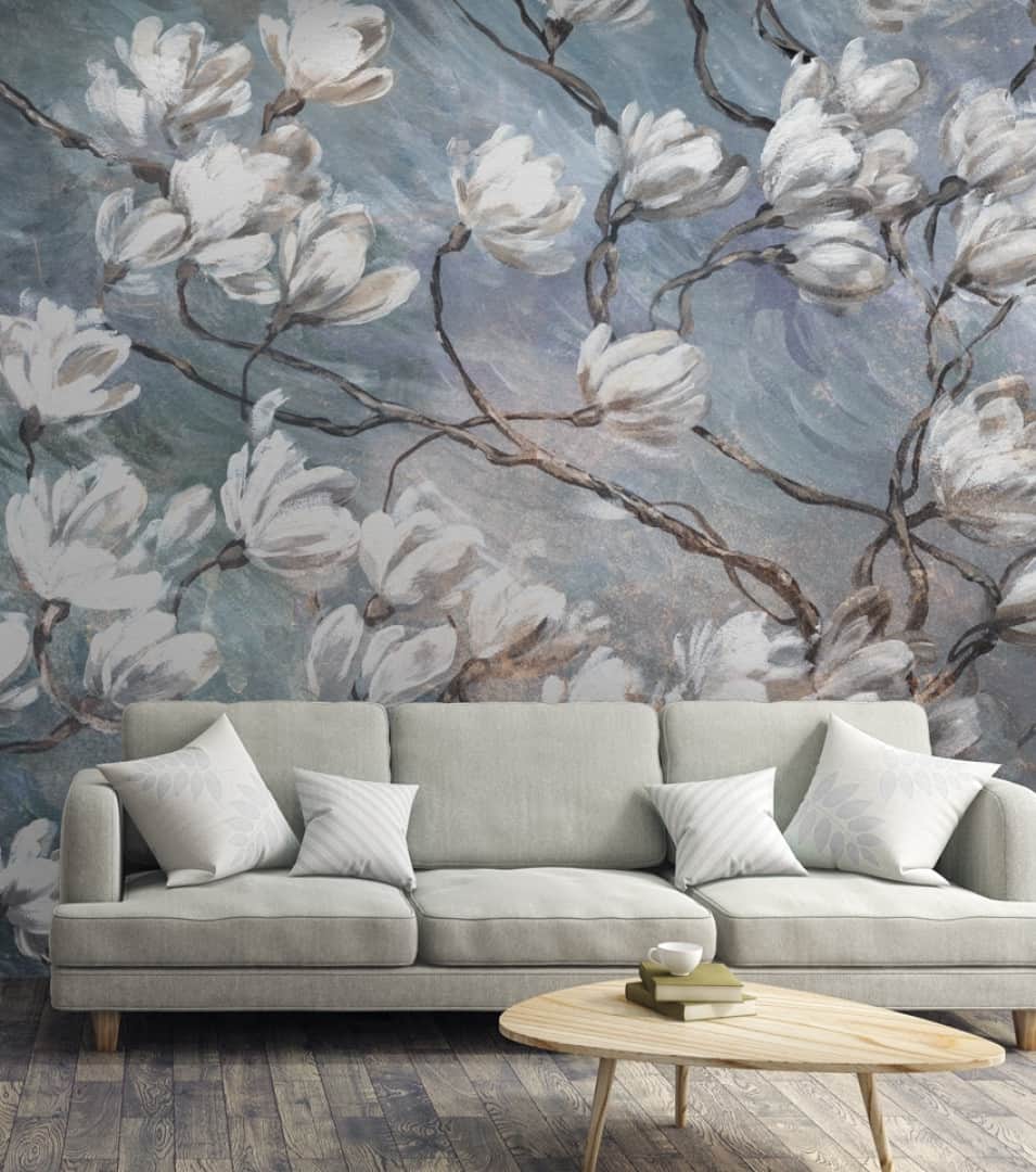 Papier peint Blue magnolia